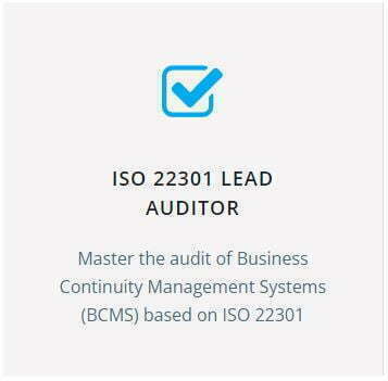 ISO 22301 Lead Auditor Training (Self-study) 1 ISO 22301 Lead Auditor Training (Self-study)
