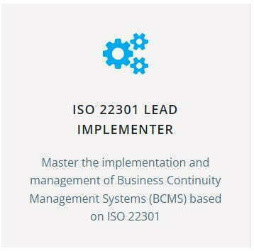 ISO 22301 Lead Implementer Training (Self-study) 1 ISO 22301 Lead Implementer Training (Self-study)