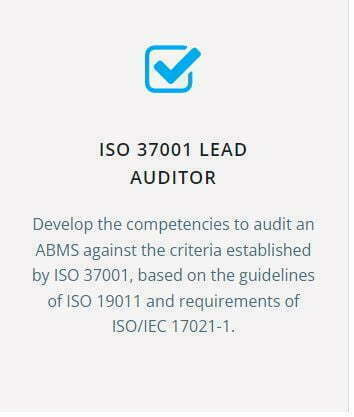 ISO 37001 Lead Auditor Training (Self-study) 1 ISO 37001 Lead Auditor Training (Self-study)
