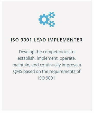 ISO 9001 Lead Implementer Training (Self-study) 1 ISO 9001 Lead Implementer Training (Self-study)